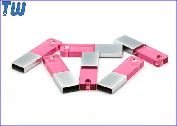 Colorful Solid Acrylic 2GB USB Thumb Drives Device Free Ball Chain