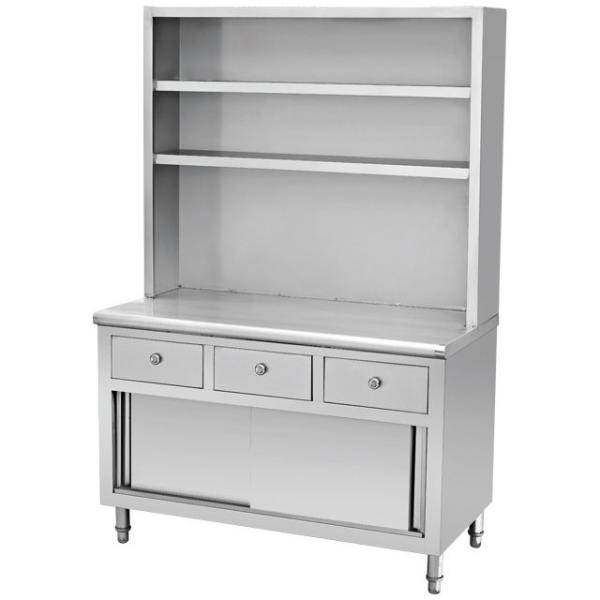 SUS Stainless Steel Kitchen Cabinets , Stainless Steel Kitchen Cupboards Single Sink