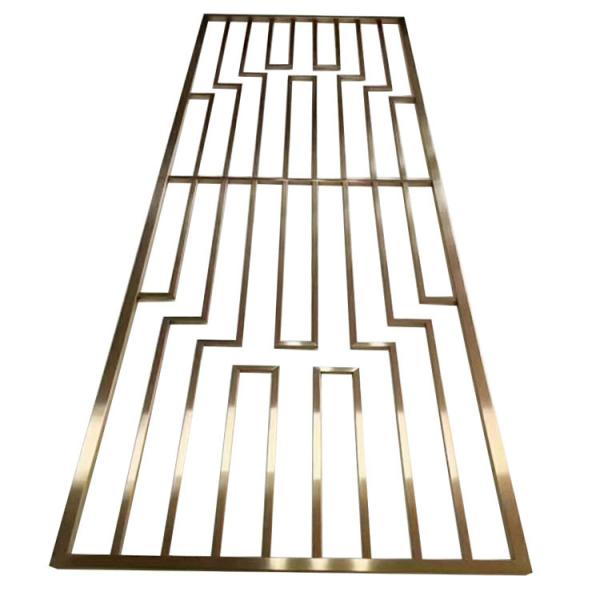 High End Metal Room Divider Stainless Metal Partition For Living Room