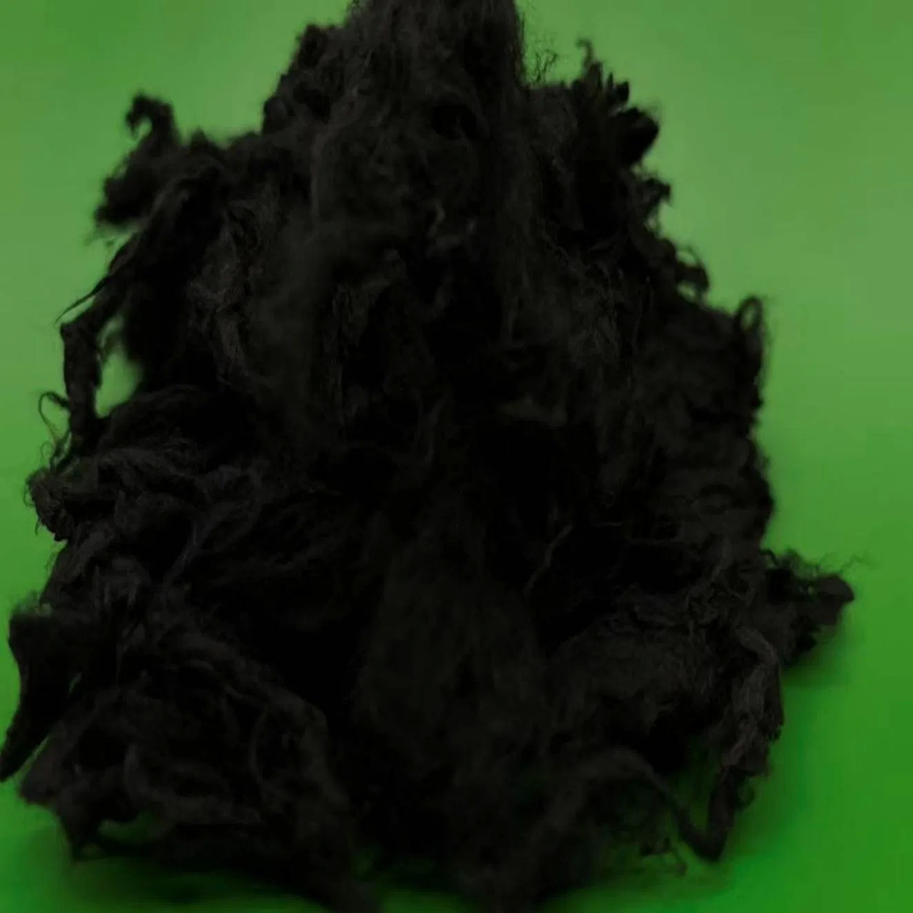 1.2D*38mm Black Viscose Spinning Fiber, Shrink-Resistant and Anti-Static