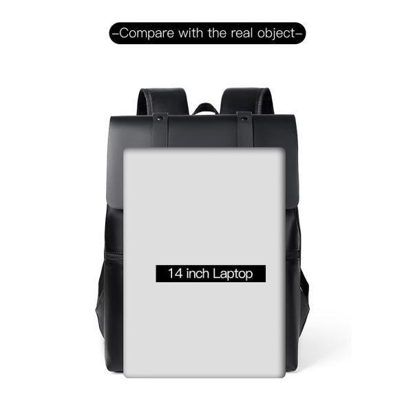 Рюкзак компьютера бизнесменов водоустойчивого рюкзака людей случайный мужчина рюкзака перемещения сумки ноутбука 14 дюймов задний светлый