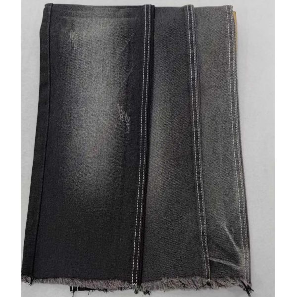 Excellent11.2oz Black/Black with full width 180cm twill style Denim fabric  JSD3173A for men jeans