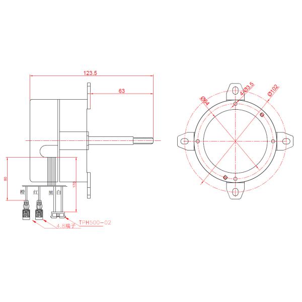 Одиночная фаза вентиляторный двигатель 220в 60хз обезвоживателя еды мотора 3,3 дюймов для овоща