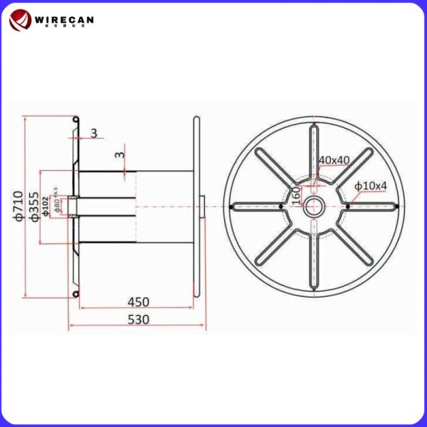 Corrugated Steel Bobbin For Wire And Cable Winding Heavy-Duty Cable Drum/Steel Bobbins/Fiber Optic Cables