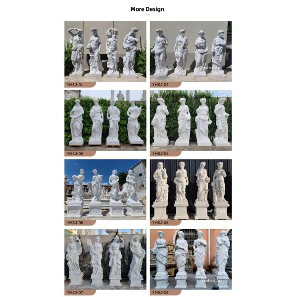 Decor Marble Four Season Custom Realsize Human Figure Sculpture