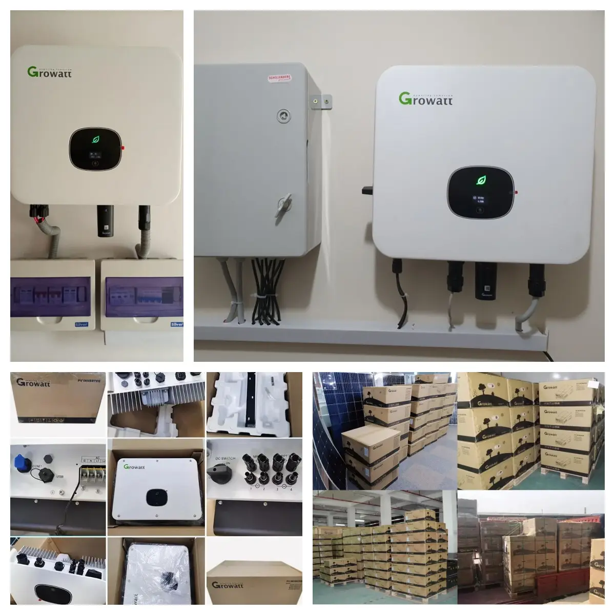 High Efficiency Growatt Three Phase Inverter MOD 12KTL3-X 12KW 2MPPT Inverter Price on Grid Grid Tie Solar Inverter