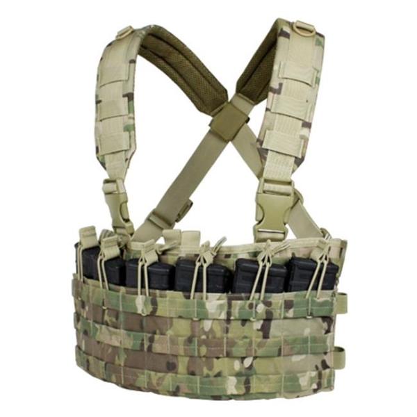 Camouflage Airsoft Cross Tactical Chest Rigs And Vests Customized
