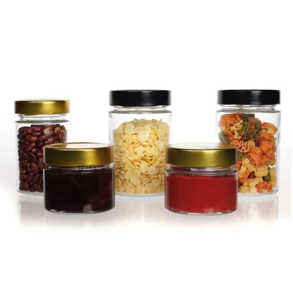 Стеклянный герметичный хранилище банка Прозрачная кухня подходящая стеклянная банка для подкормки пищи