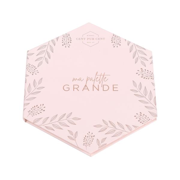 Hexagon Empty Magnetic Palette Pink Cosmetic Palette Packaging