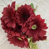 Flor artificial de crisântemo europeu de várias cabeças