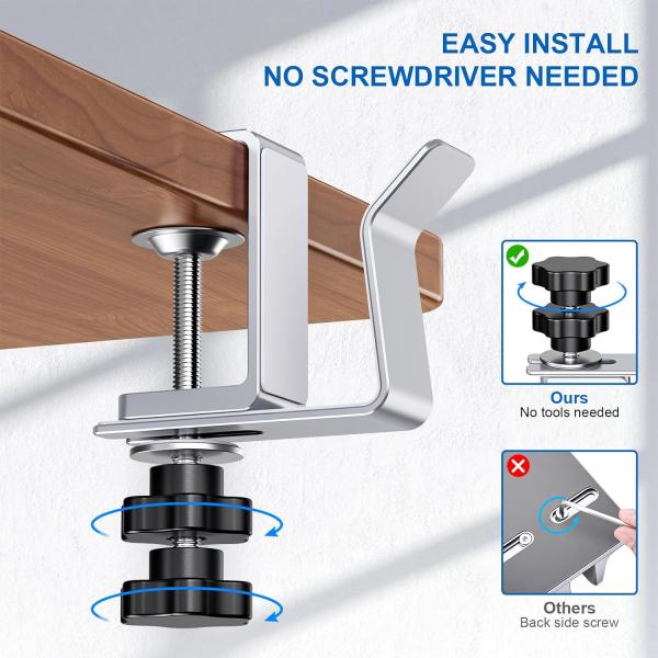 Вертикальная стойка ноутбука 1 мм толщины регулируемый держатель зажима для стола