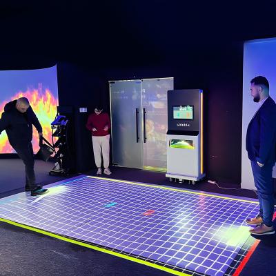 Centro de fitness Projector de piso interativo móvel 5000lm tudo em uma máquina