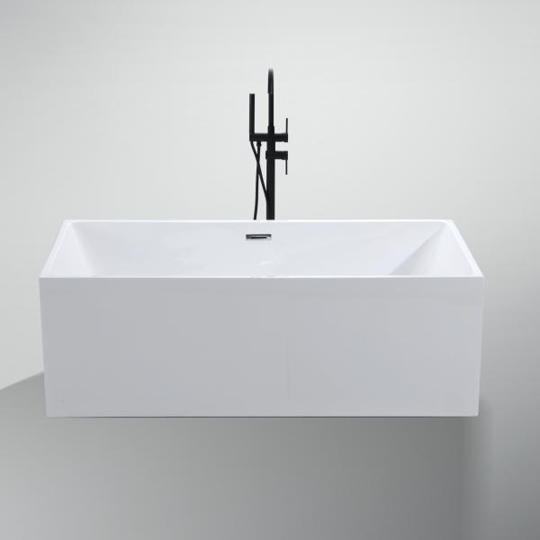 Customized Request Straight Acrylic Freestanding Bathtub with Whirlpool/Massage Function