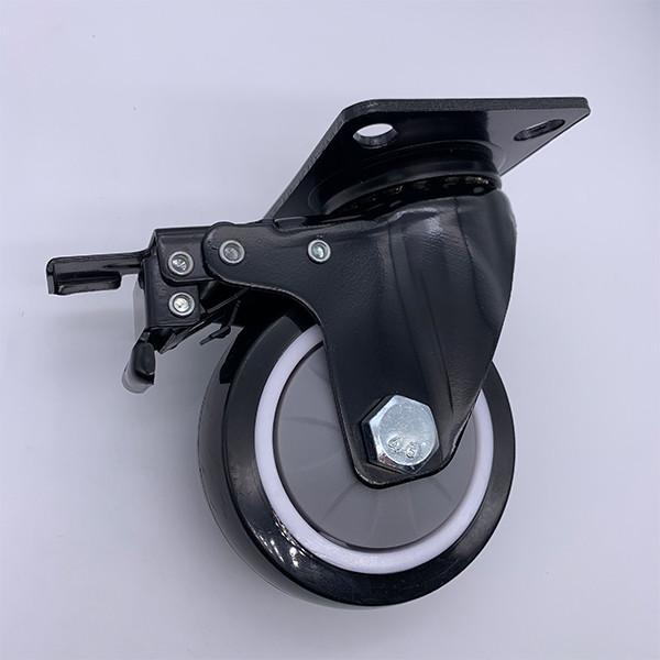 6 Inch Safety Dual Locking Plate Industrial Caster Wheels