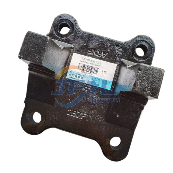 Truck Suspension Component HFF2401295CK9GF Left Lower Torque Rod Bracket for SHAC & HONGYAN Truck Chassis