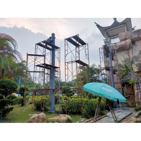 Multi Lane Type Spiral Fiberglass Water Slides Customized