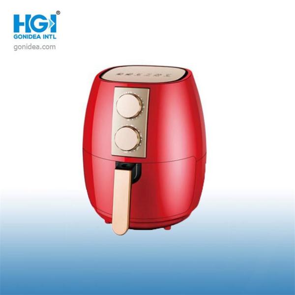 Экран касания 1400W смазывает свободный Fryer воздуха цифров 3.5L с таймером