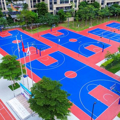Pu Tennis Court Flooring Polyurethane Sport Flooring Tile Polyurethane Floor