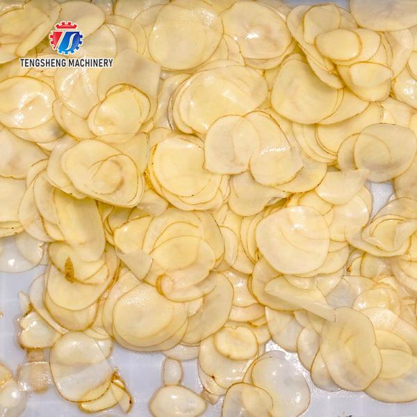 Abóbora comercial da máquina da microplaqueta de batata 3000KG/H, melão de inverno, batata que corta, raiz, grande equipamento da batata
