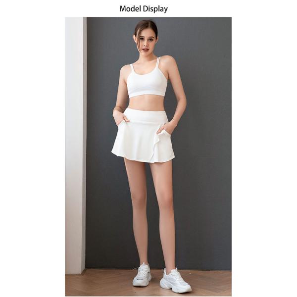 Women's Tennis Skirts with 2-Pockets Pleated High Waisted Golf Athletic Skirts