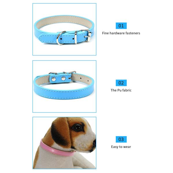 Brown Yellow Purple Pink Leather Dog Collar Personalized Leather Breakaway Cat Collar