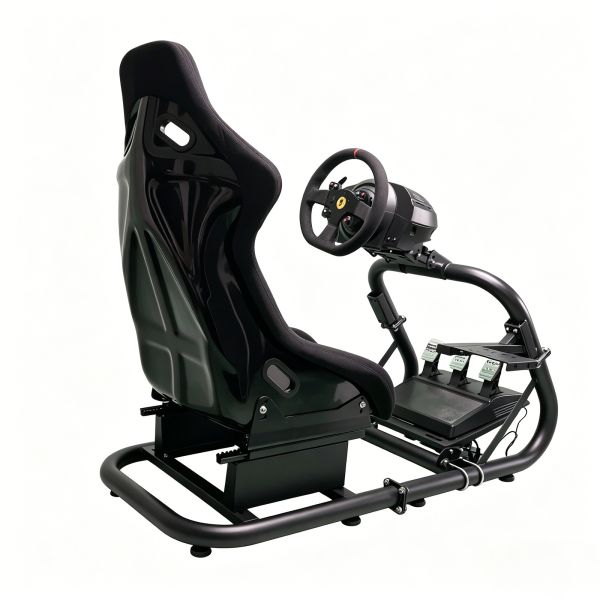 Premium Sim Racing Cockpits Simulator Carbon Steel Frame For Thrustmaster T300RS