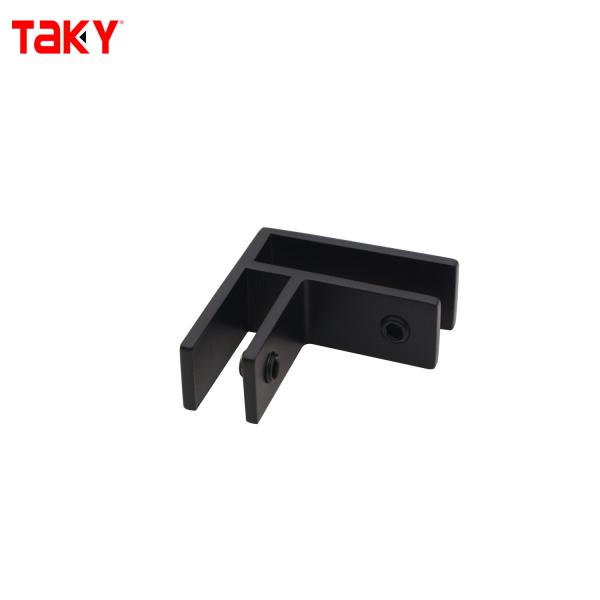 Stainless Steel 316 F Shape Glass Door Connector for 8-12mm Glass with Modern Frameless Design