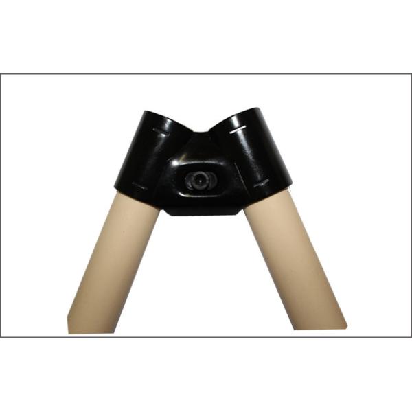 2.3mm Thickness Metal Pipe Connectors For Lean Tube , Metal Joint In Pipe Fitting