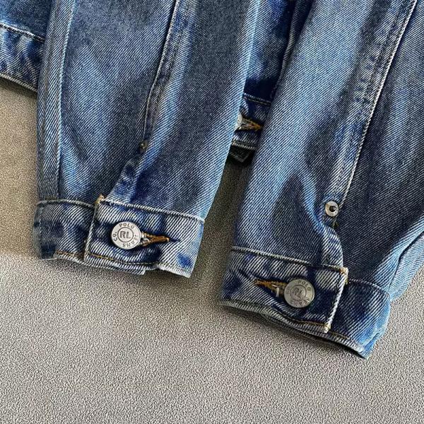 Jacket de mezclilla de algodón 100% de algodón personalizado con chaqueta de mezclilla de un solo botón de bolsillo para hombres Fit delgados de alta calidad