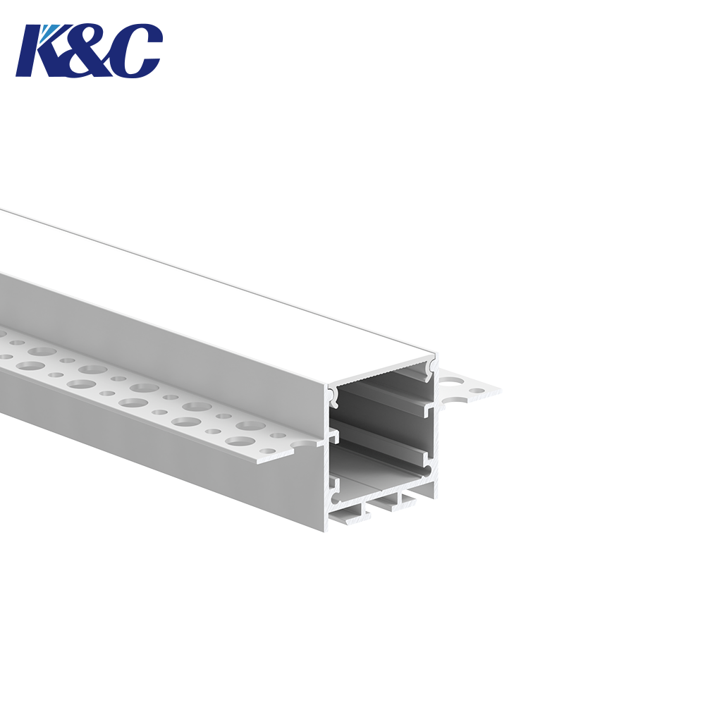 6061-T6 Aluminum Alloy Recessed LED Profile with High-Transparency PMMA Diffuser and Embedded Installation