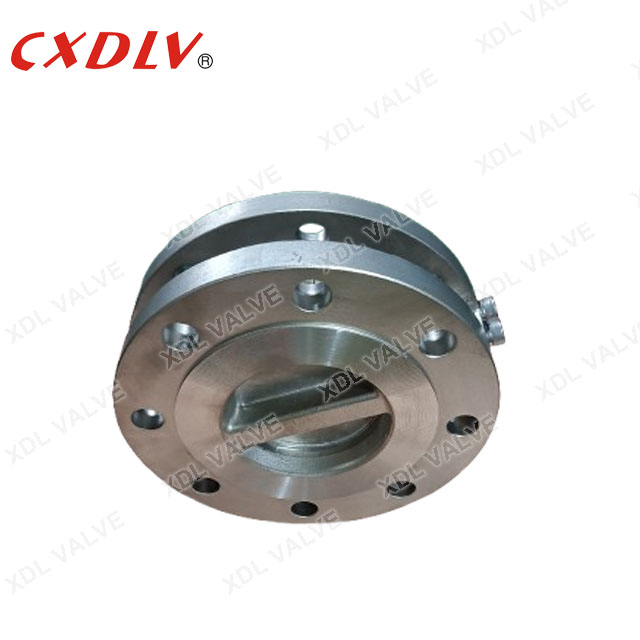 Non Return Valve Stainless Steel Flange Check Valve Dual Plates Swing Check Valve