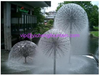 Dandelion Sphere Water Fountain Nozzle 1.5 Inch - 3 Inch Water Fountain Spray Heads