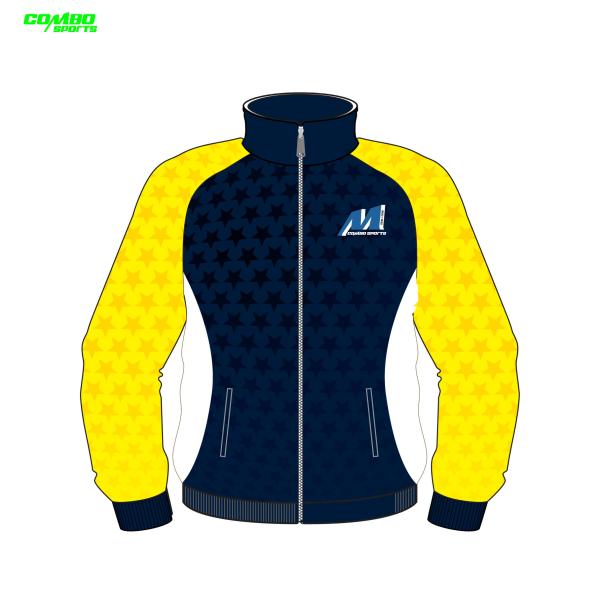 100% Polyester Mens Jogging Tracksuit , Length 50cm Gym Training Jacket