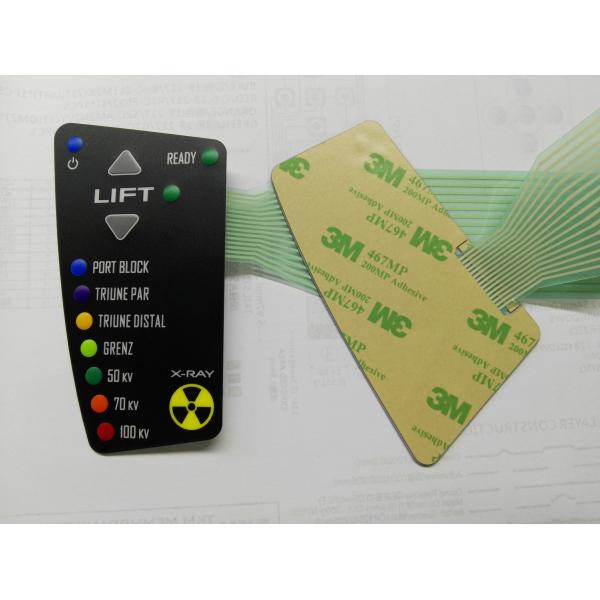 Custom Design Emboss Type Tactile Membrane Touch Switch With 3M Adhesive