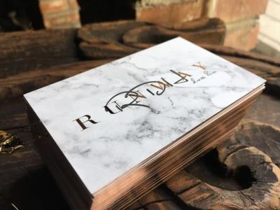 Fine Workmanship Foil Edge Business Cards With High Class Finishing