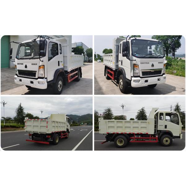 Dongfeng Sinotruk HOWO Pequeño camión de 6 neumáticos 4x2 de 10 m3 con diseño de neumáticos sin tubos