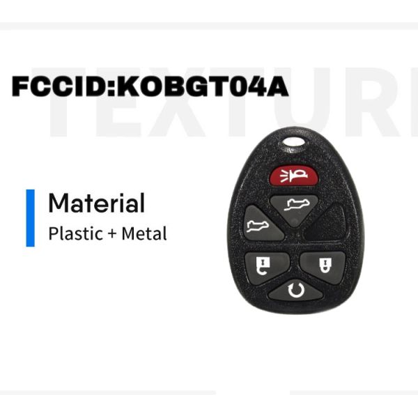 Aftermarket 5+ Buttons 315MHz Remote Key Shell Replacement for Buick Car Key Shell