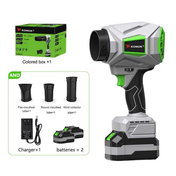 Brushless Cordless Leaf Blower, 21V 6-Speed Electric Blower (Max 53m/s), Lightweight 0.8KG Handheld Air Blower for Lawn Care, Yard Sweeping, Garage Cleaning