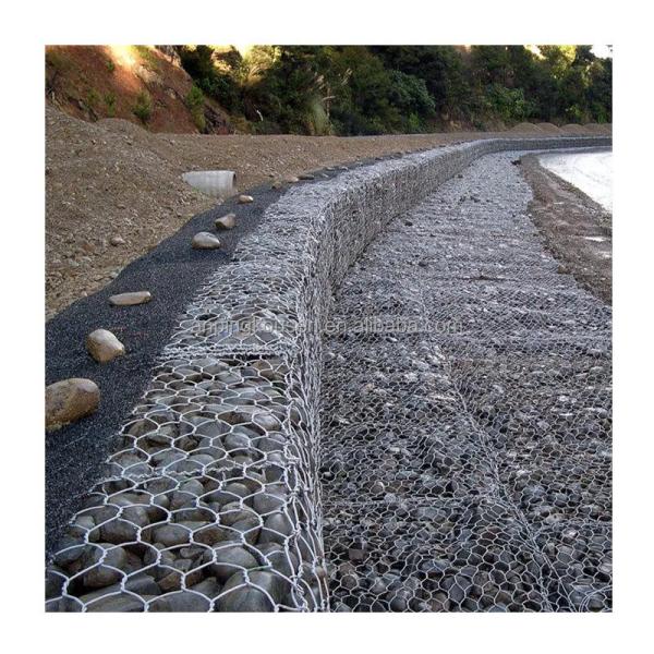Hot Dipped Galvanized PVC Coated Gabion Wire Mesh for Environmental Protection