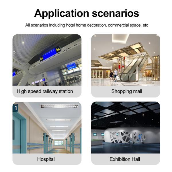 Nuevo diseño de chapa de madera de carbón de bambú, impermeable y a prueba de humedad, tablero de decoración de interiores para techos de pasillos