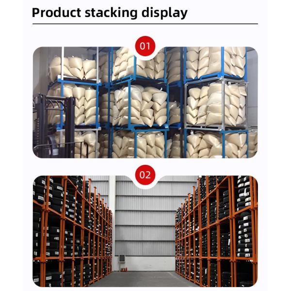 Stackable Mild Steel Pallet Warehouse Storage Rack Customized Color Industrial Use Durable