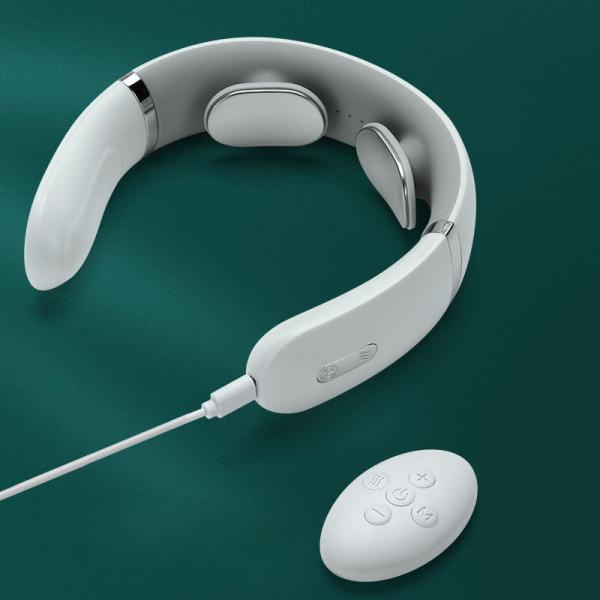 Wireless Mini Electric Neck Massager with Intelligent Remote Control and Customized Massage Options
