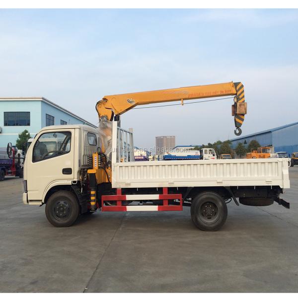 DFAC 3 Ton Knuckle Crane Truck 4X2 Drive Wheel Vehicle Mounted Crane Euro 3