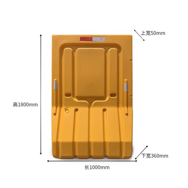 Строительная площадка Пластиковый дорожный барьер Настроенный на заказ Водонаполненный барьер