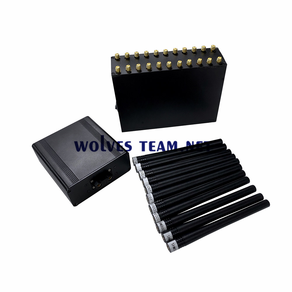 18 Jammer диапазонов портативный 2G 3G 4G 5G весь Jammer до 30M GPS L1 L2 L5 Lojack WiFi GPS RF 315/433/868MHz
