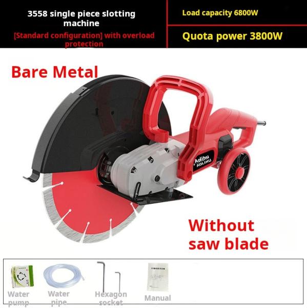 355mm Diamond Saw Blade Road Wall Cutter With Dust Collector Cutting Machine