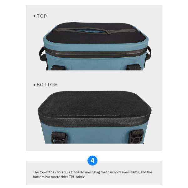 20l Portable Soft Ice Cooler Bags Waterproof For Fishing Barbecue