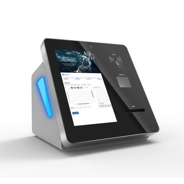 切符ディスペンサーのキオスク、人間の特徴をもつタッチ画面が付いている列の切符機械