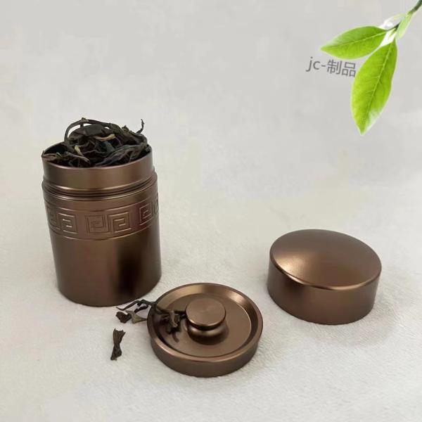 Customized Capacity Metal Aluminum Sealed Tea Can for Mini Tea Leaf Tea Coffee