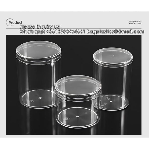 Clear Acrylic Round Box Mini Sweet Container Plastic Favor Gift Boxes Transparent Candy Chocolate Packaging With Lid Storage Boxes for Candy,Pill, Nails, Beads and Tiny Jewelry